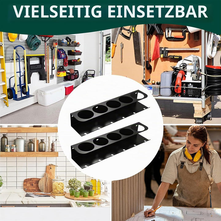 Dosenhalter für Sprühflaschen, 2 PCS Spraydosenhalter Sprühflaschenregal mit 5 Löchern und 6 Schlitz