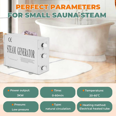 YJINGRUI dampfbad generator dampfgenerator für dampfbad dampfgenerator für sauna mit digitaler Steue