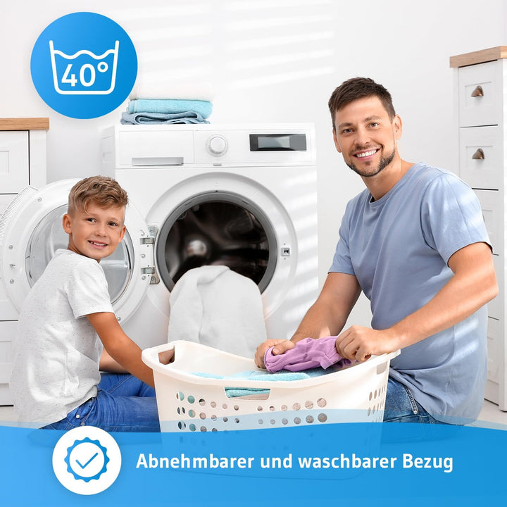 Topper 90x200cm EcoON, Testsieger 2022, Ergonomische Memory Schaum Auflage, Atmungsaktiv &amp; Feuchtigk