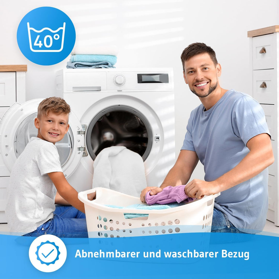 Topper 90x200cm EcoON, Testsieger 2022, Ergonomische Memory Schaum Auflage, Atmungsaktiv & Feuchtigk