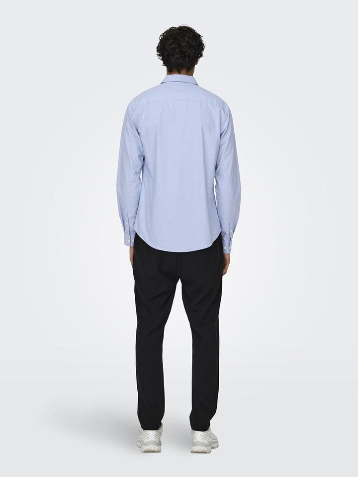 ONLY & SONS Male Hemd ONSNIKO Hemd XS Cashmere Blue, XS Cashmere Blue