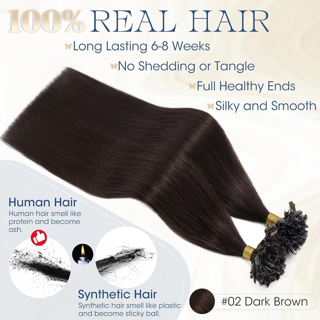 Elailite Extensions Echthaar Bonding 0.5g/s 45cm 