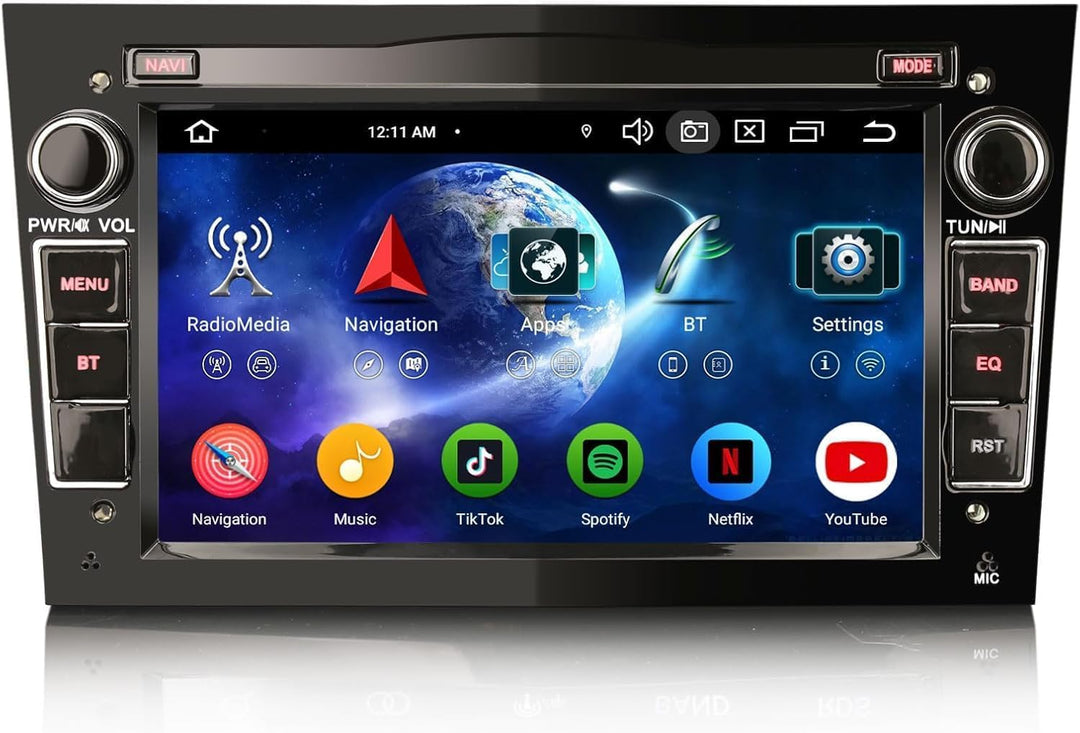 Erisin Android 14 Autoradio Bluetooth GPS Navi für Opel Antara Astra Corsa C/D Vectra Meriva Signum