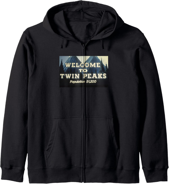 Twin Peaks Welcome To Twin Peaks Population Sign Kapuzenjacke