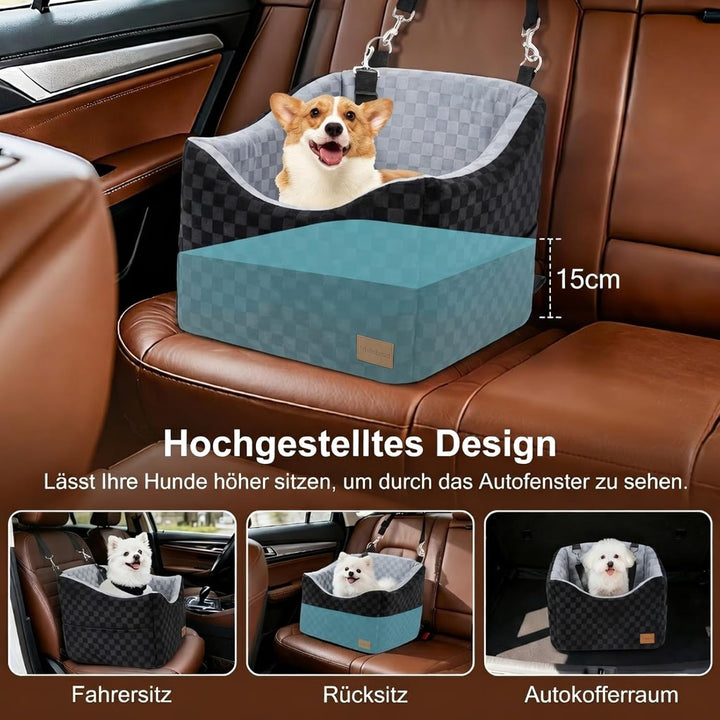 15 cm grosse Hunde-Autositze für kleine bis mittelgrosse Hunde unter 13,5 kg | 40 x 40 x 15 cm Eiers