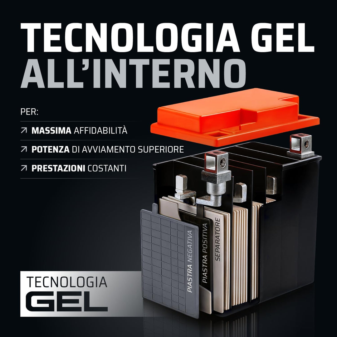 GP-PRO GB10L-B 12V 11Ah GEL-Batterie (Kompatibel mit YB10L-B / YB10L-B2) (Wartungsfrei &amp; Versiegelt)
