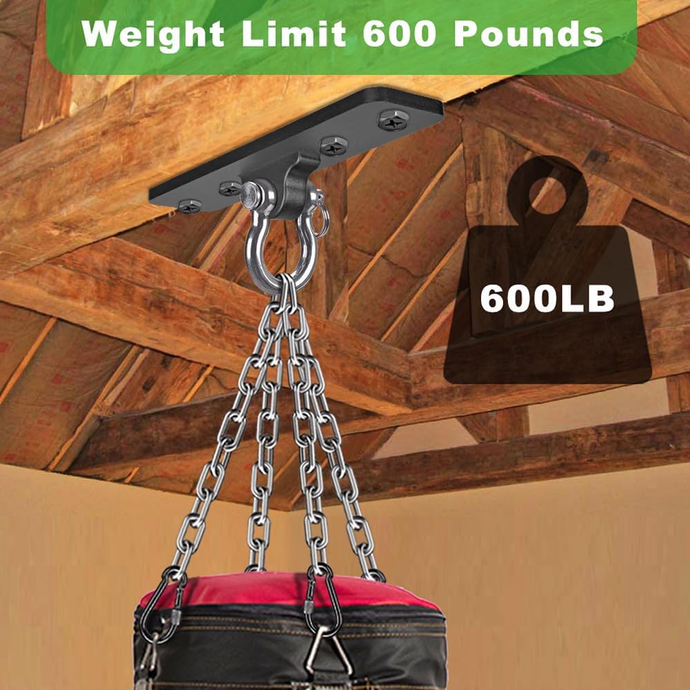 Dolibest Schwerer Taschen-Aufhänger, Wand-Deckenhalterung für Suspensionstrainer, Körpergewicht-Kraf