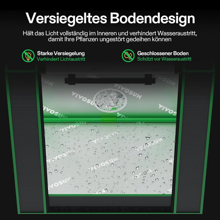 VIVOSUN Kleines Wachstumszelt für Aerogarden, Hydrokultur-Zuchtsystem, 50,8 x 35,6 x 53,3 cm, hochre