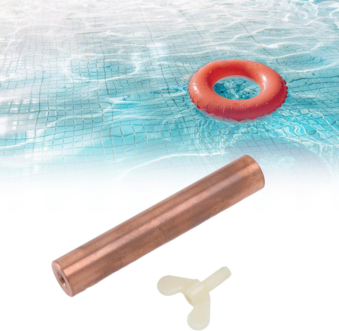 Fdit Solar-Kupfer-Anoden-Kupfer-Ersatz Hocheffizienter Sonnenschock-Solar-Pool-Ionisator-Anodenstab