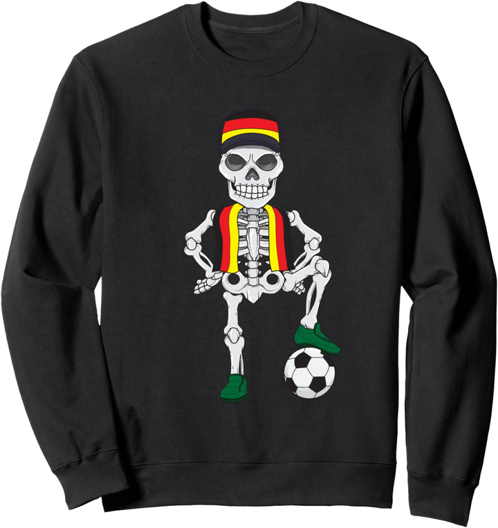 Deutschland Fussball Skelett Fans Germany Sweatshirt