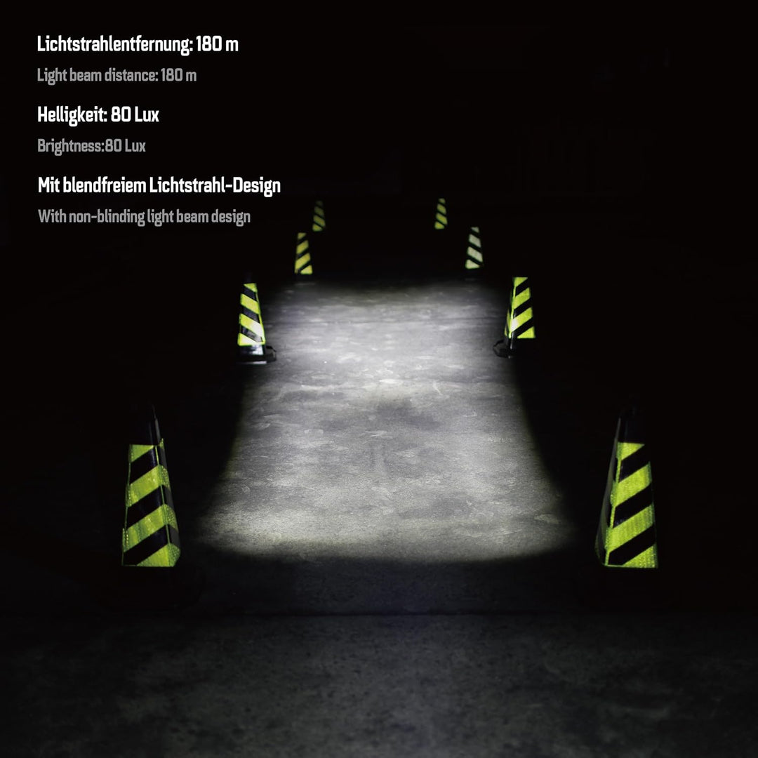 Dynamo Frontlicht 80 Lux Hammer M80 – Fahrradlampe mit Helligkeitssensor, Standlicht, StVZO & ECE zu