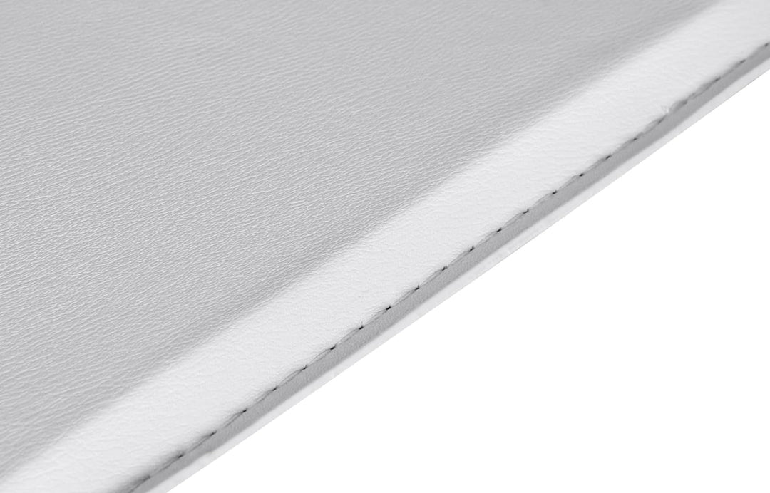 FineBuy Stehtisch Bistrotisch Kunstleder höhen-verstellbar quadratisch | Design Bartisch Chrom robus