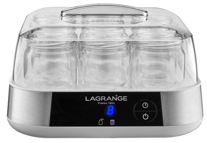 LAGRANGE 459002 Joghurtbereiter Linie/Flaschenbürste Edelstahl 18 W