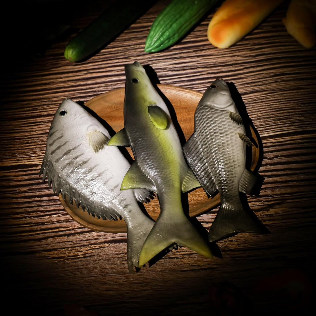Gresorth 3 Stück Fälschung Fisch vorgeben Künstlich Karpfen Lebensecht Ornament Hängend zum Zuhause