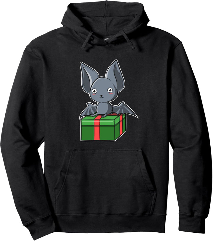 Weihnachtsfledermaus Bild Pullover Hoodie