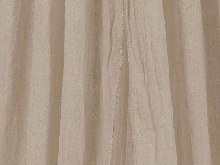 Jollein Baldachin Vintage Nougat - Höhe 245 cm - Betthimmel Babybett Kinderzimmer - Beige