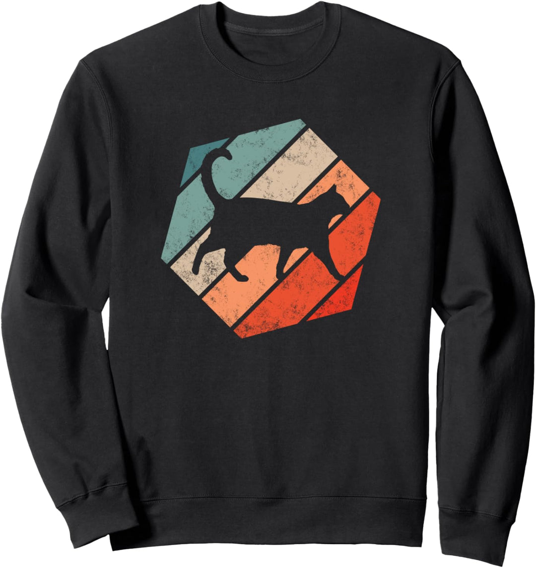 Katze Retro Style Vintage Sweatshirt