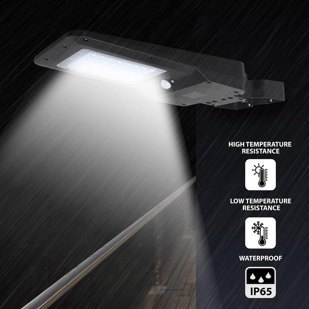 Velamp CRUISER M: Solaraufladbare Strassenlaterne, 3000 Lumen. Mit Bewegungsmelder
