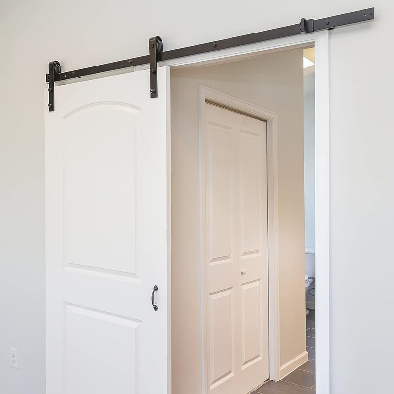 Jopassy 183cm (6FT) Schiebetürbeschlag, Schiebetürsystem Set, Schiebetüren Tragfähigkeit 150kg, Schi