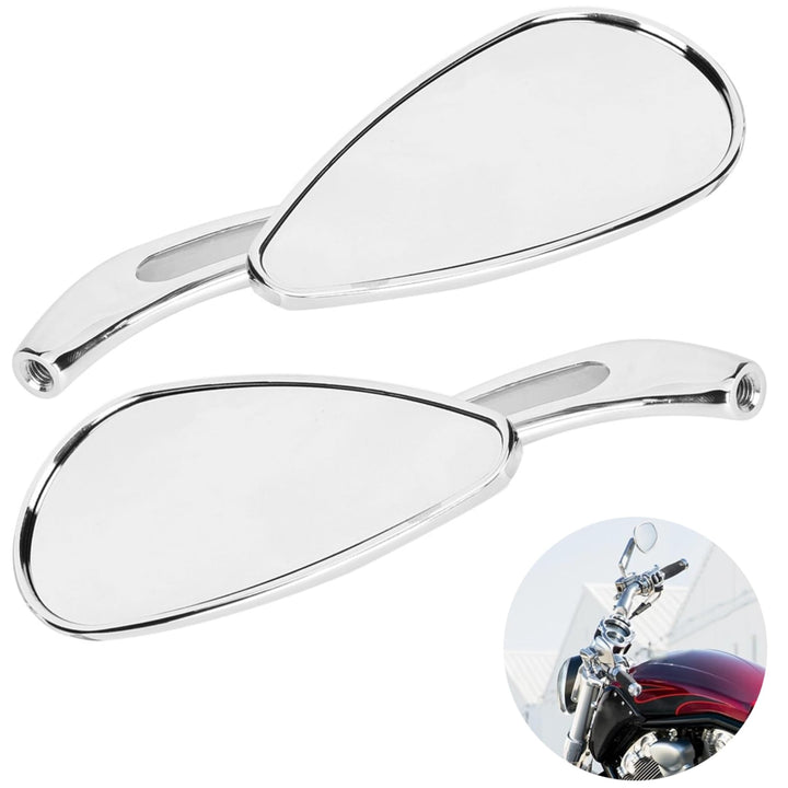 Motorrad-Seitenspiegel Verstellbarer Motorrad-Rückspiegel, 2 Stück Motorrad-verchromte Rückspiegel 8