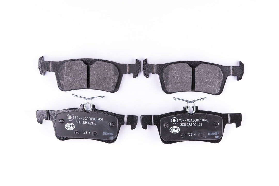 HELLA PAGID 8DB 355 021-311 Bremsbelagsatz - T2314 - Dicke/Stärke: 15.4mm - Bremssystem: Teves - nic