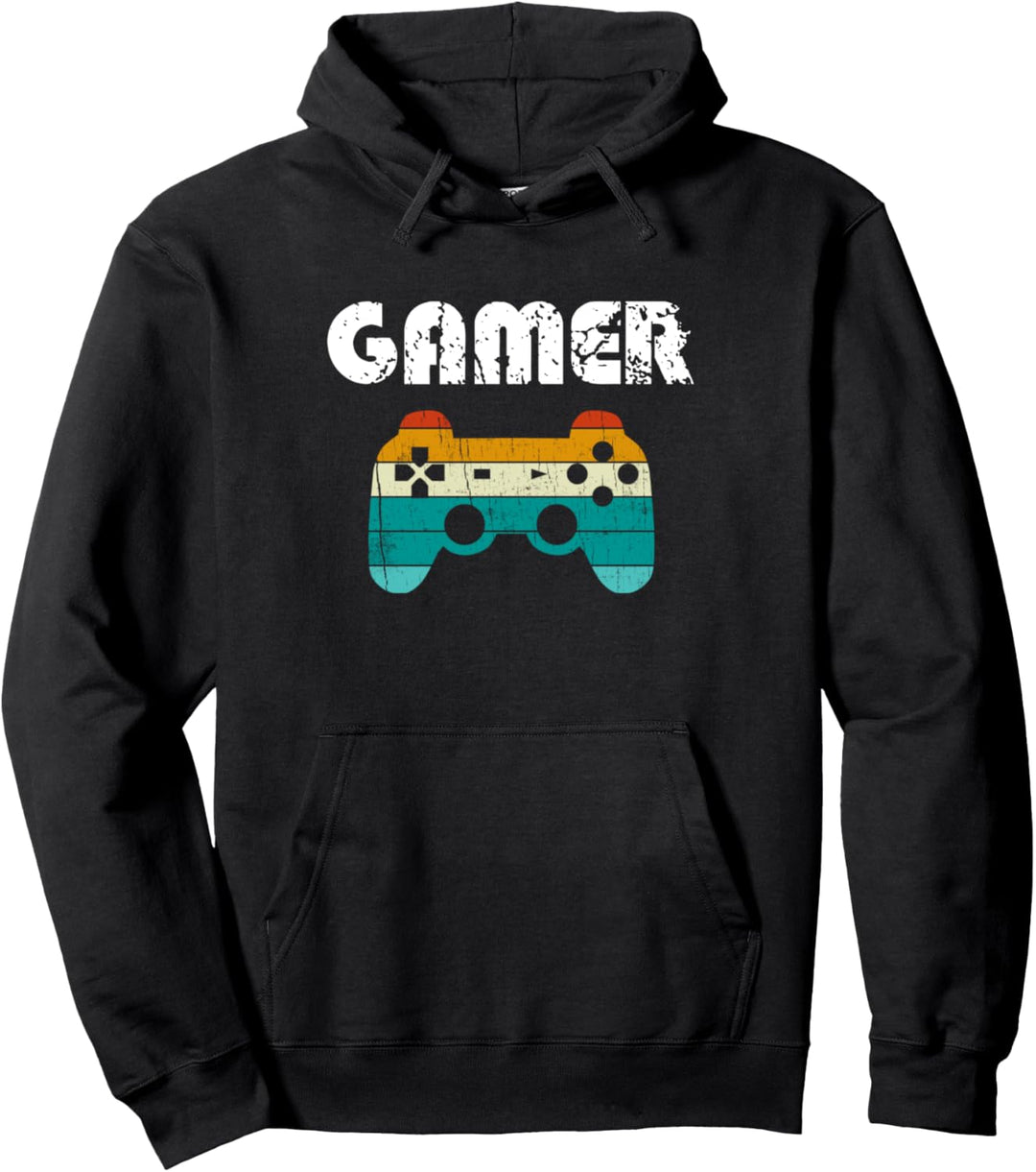 Retro Gamer Videospiele Gaming Geschenk Jungen Teenager Pullover Hoodie