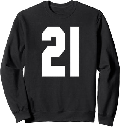 # 21 Team Sports Trikot vorne & hinten Number Player Fan Sweatshirt