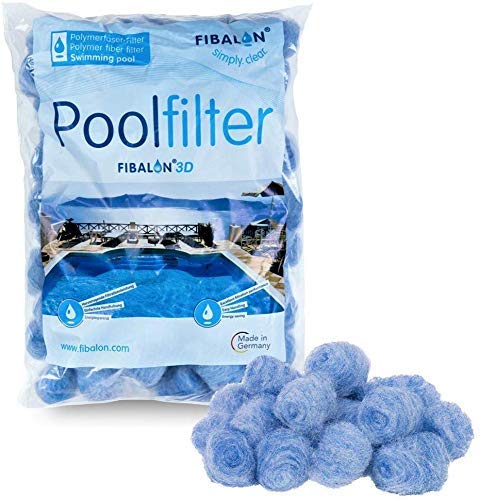 FIBALON 3D Polymerfaserfilter Poolfilter | hochinnovativ & wirksam | 1050g ersetzen 75kg Filtersand