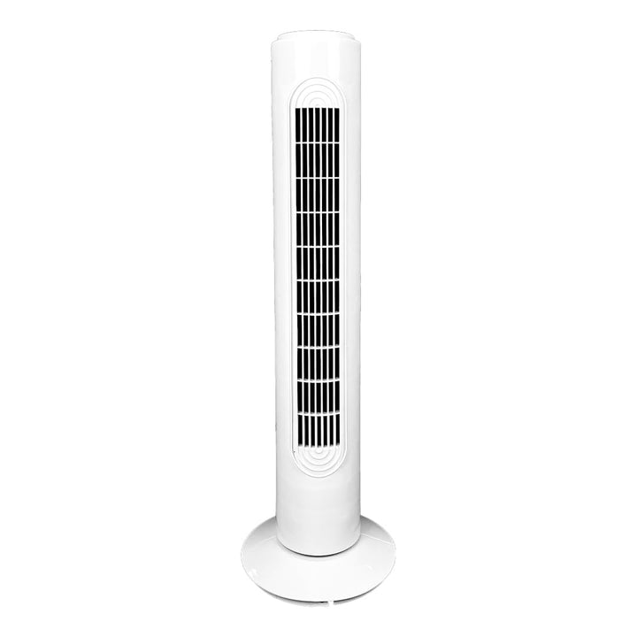 GROWMANIA.ES Säulenventilator, 45 W, weiss | leiser Turmventilator | 3 Geschwindigkeitsstufen | auto