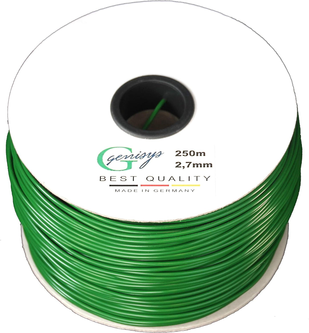 Genisys Begrenzungskabel Kabel 250m Begrenzungs Draht Ø2,7mm - HQ - auf der Kabelrolle - kompatibel