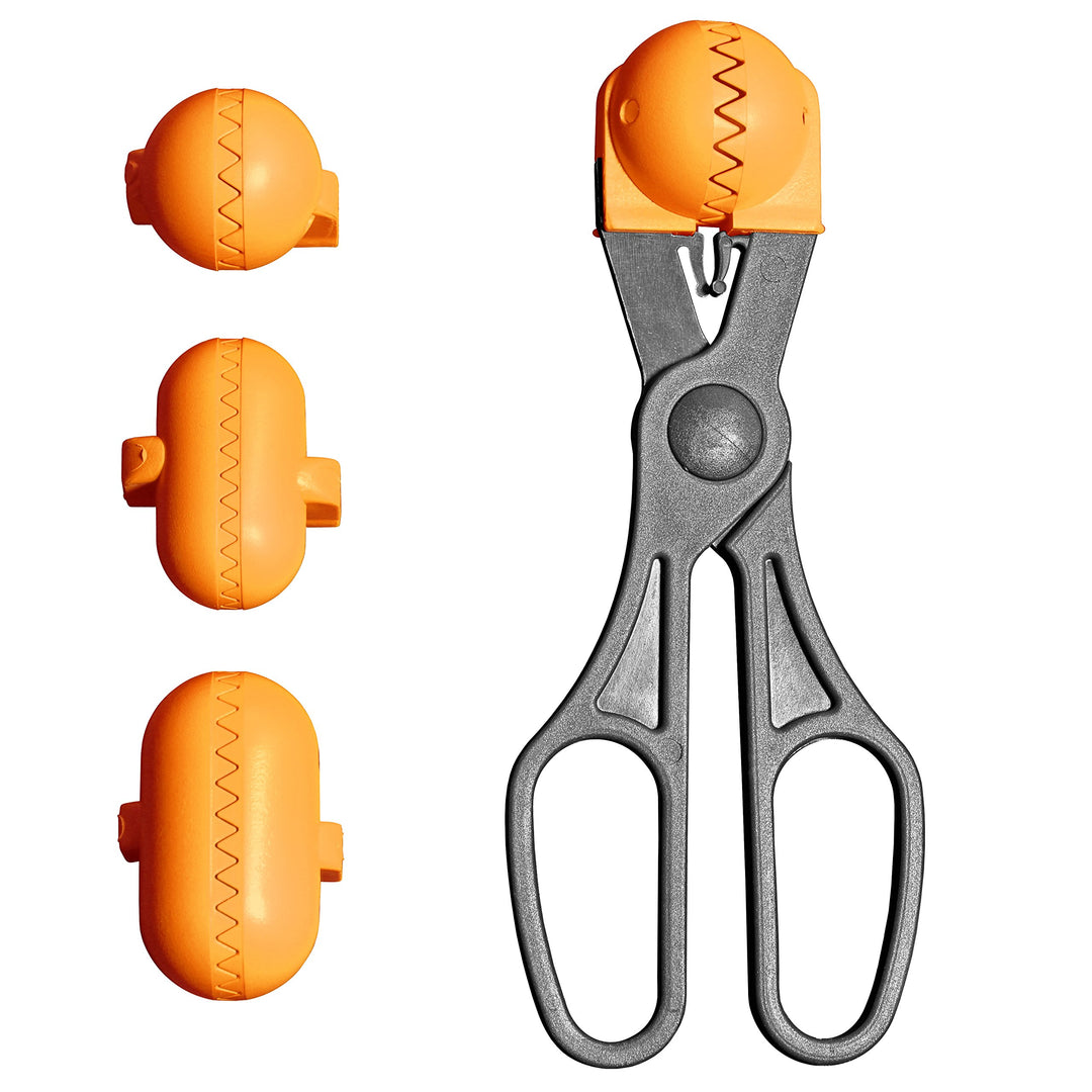 La Croquetera Frikadellenzange Pack Multifunktionales Werkzeug Farbe Orange - 4 austauschbare Teigfo