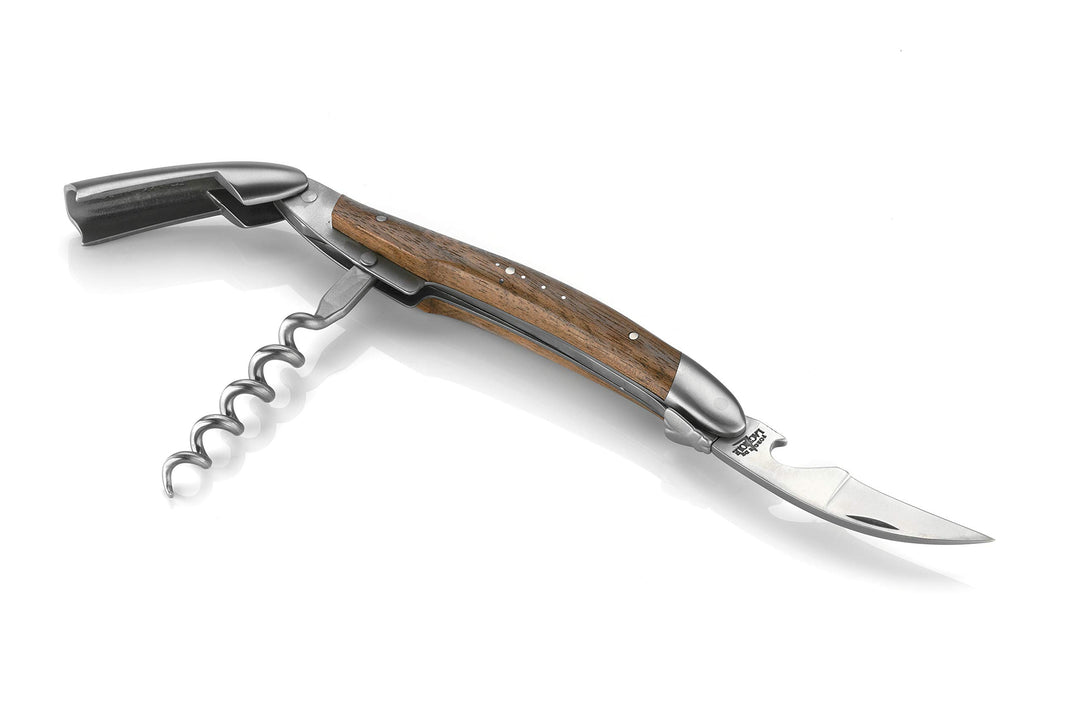 Forge de Laguiole Sommeliermesser - dreiteilig - Nussbaum - Finish matt