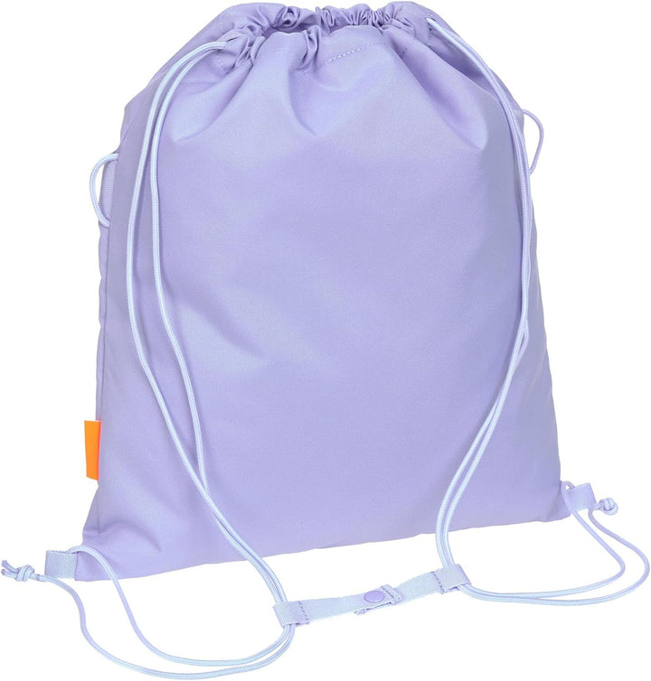 LÄSSIG BOLD Kinder Turnbeutel Sportbeutel mit Rucksackfunktion/School String Bag Bold lavender Lila,