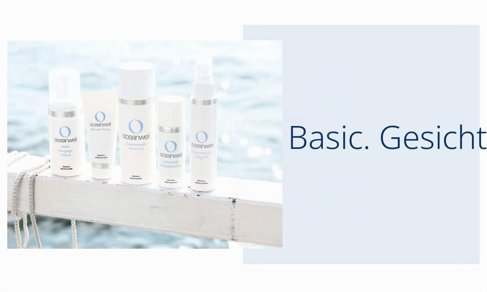 Oceanwell Basic Gesichtspflege Gel Meeresgel 150 ml trockene, sensible, fettige Haut Skincare Moistu