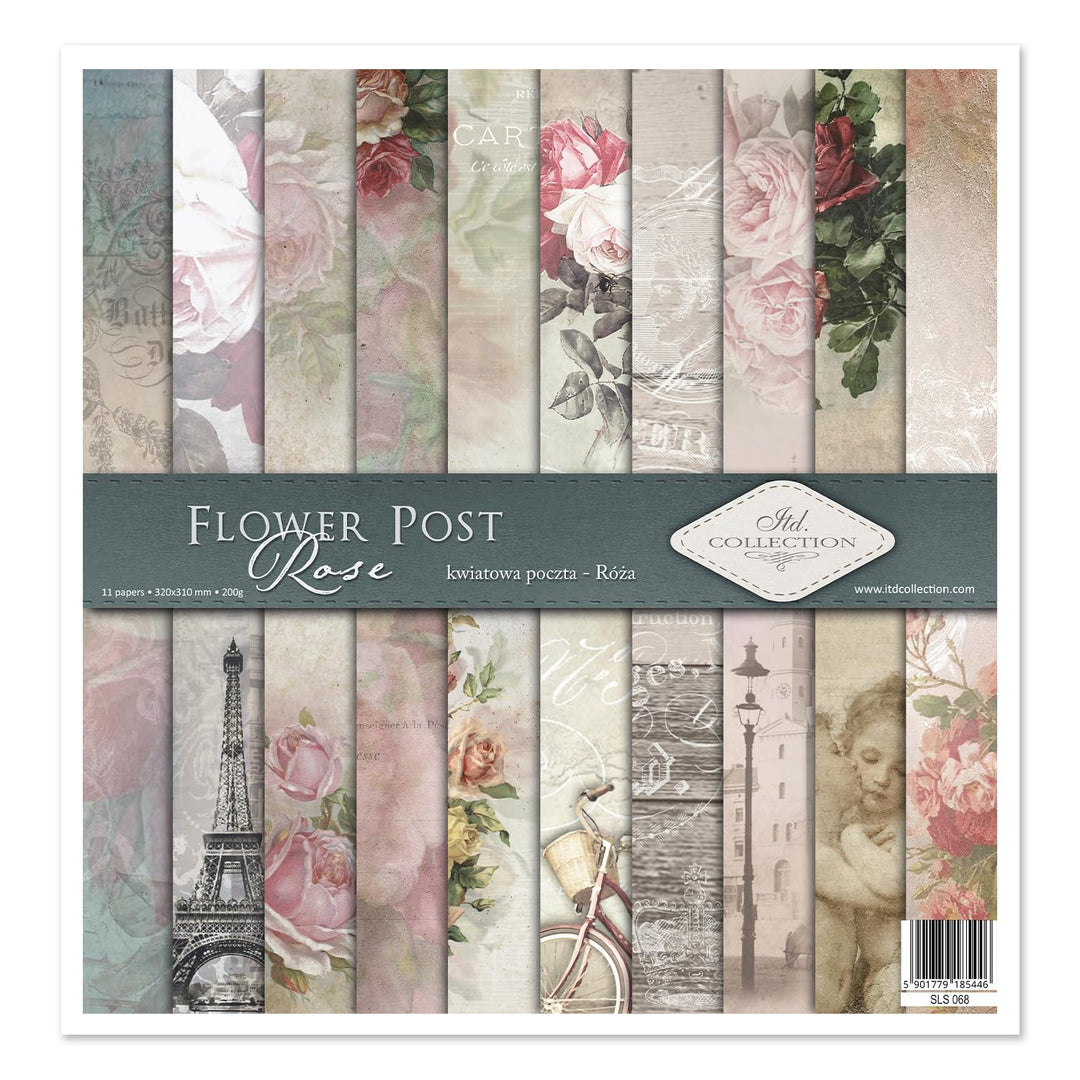 ITD Collection- Scrapbooking package 12x12 inches, scrapbooking paper, decorative paper, decoupage,