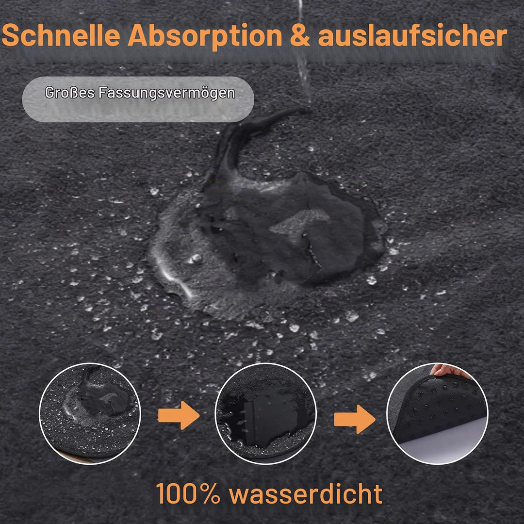 Inkontinenzunterlage Waschbar, 2er Set 90x60 cm Hundedecke Wasserdicht PIPI Matten für Hunde, Welpen