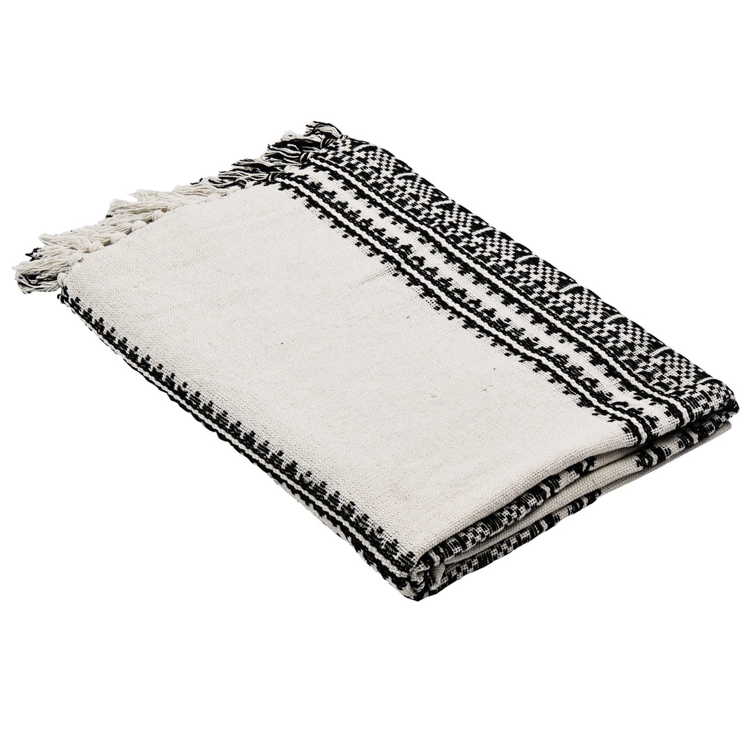 EGLO LIVING Decke Longlac, Kuscheldecke im Industrial Design, Wolldecke für Couch, Sofadecke aus Bau