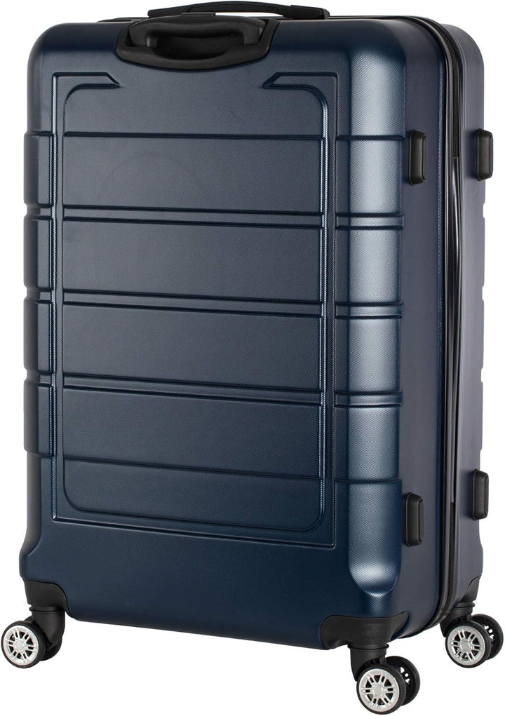 Cahoon - Hartschalen-Koffer Trolley Handgepäck Reisekoffer Kofferset 4 Rollen M-L-XL-Set 201 (dunkel