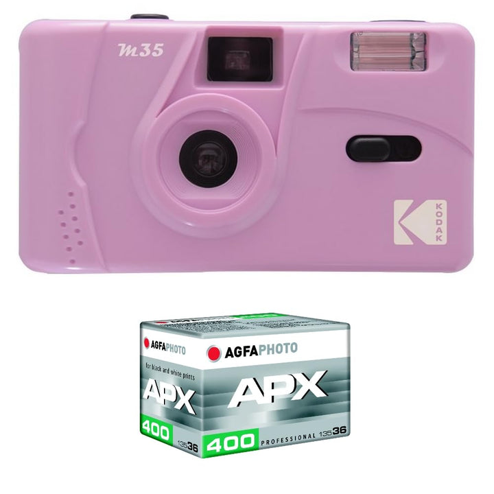 Kodak Wiederaufladbare Kamera M35 – 35 mm – Candy Pink Lila Film 400, Lila Film 400