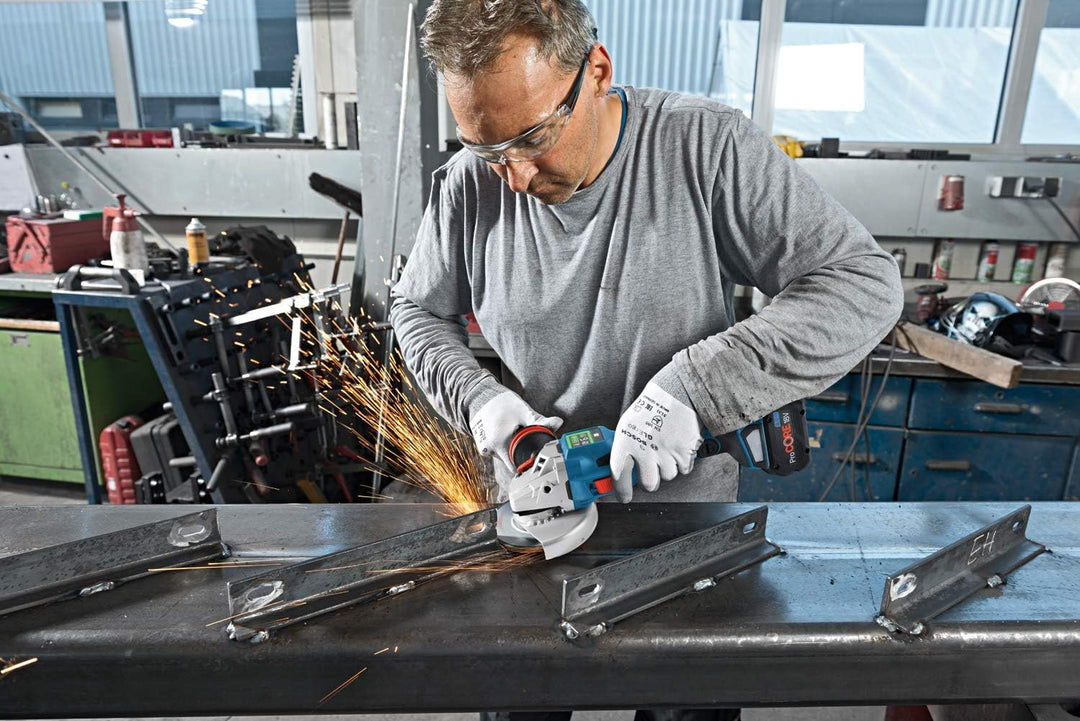 Bosch Professional BITURBO Akku-Winkelschleifer GWS 18V-15 SC (Scheiben-Ø 125 mm, Connectivity-Modul