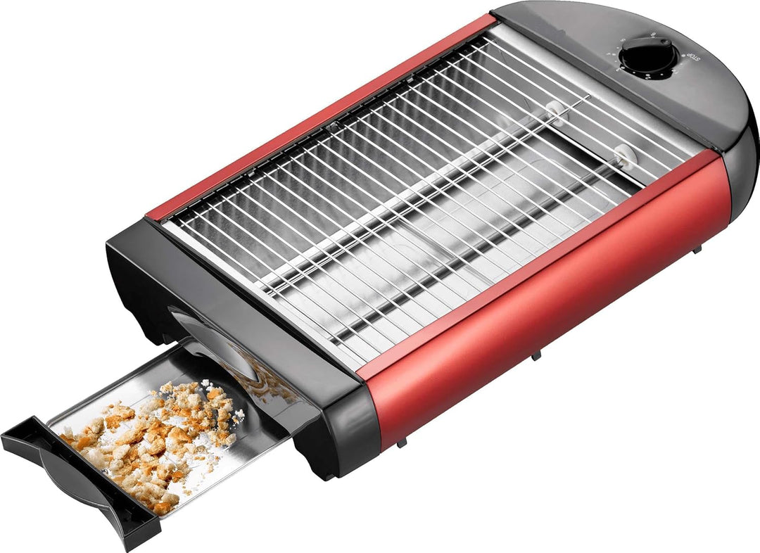 EPIQ 80001211 Flach-Toaster, Tisch-Röster, Edelstahl-Design, Sandwiches, Baguette, 600 Watt Leistung