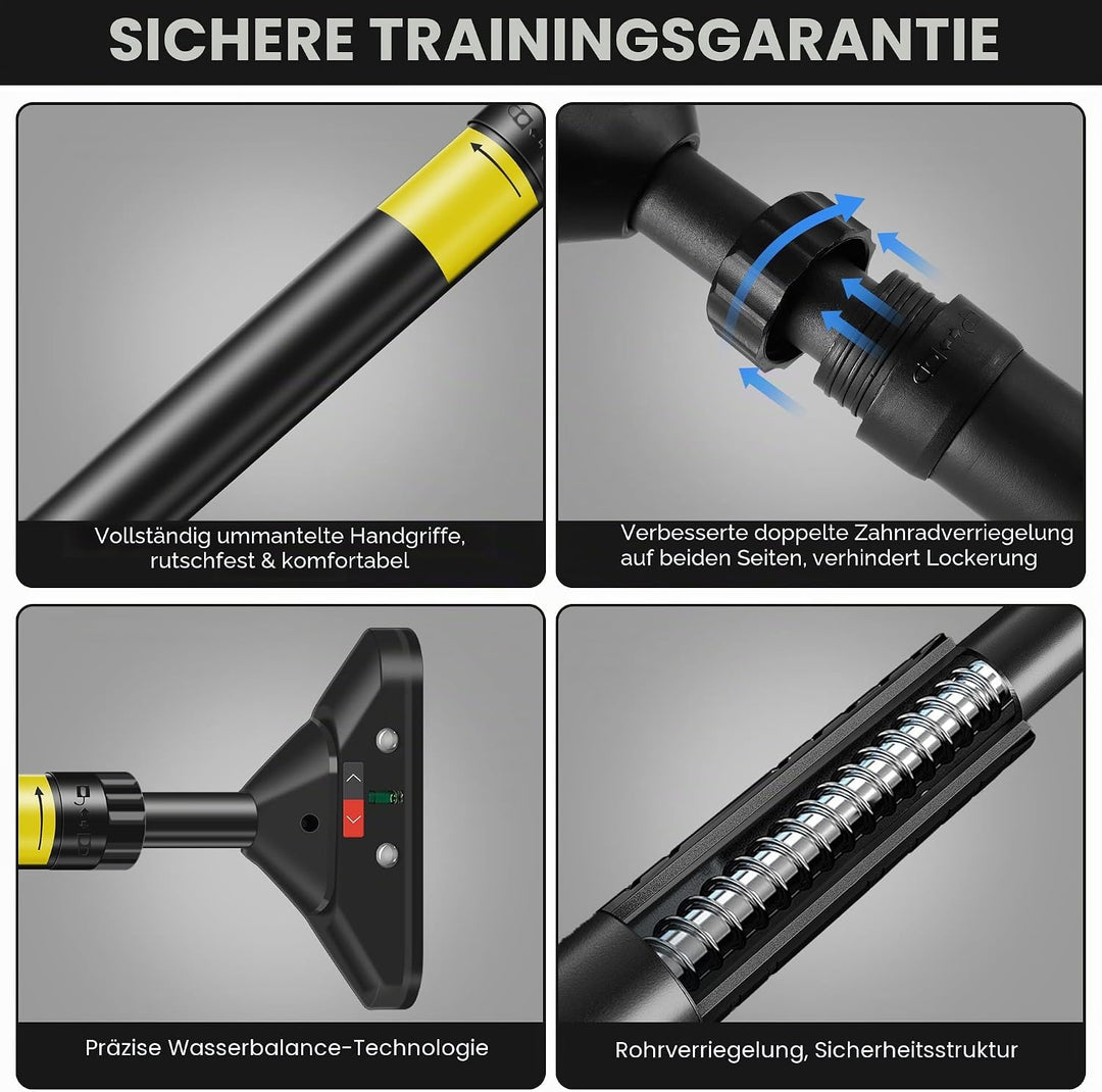 Klimmzugstange Türrahmen, Pull Up Bar Tragkraft bis 200 Kg, Reckstange Ohne SchraubenAusziehbar, Neu