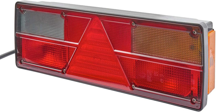HELLA - Heckleuchte - EasyConn I - Glühlampe - 24V - Anbau/geschraubt - Lichtscheibenfarbe: mehrfarb