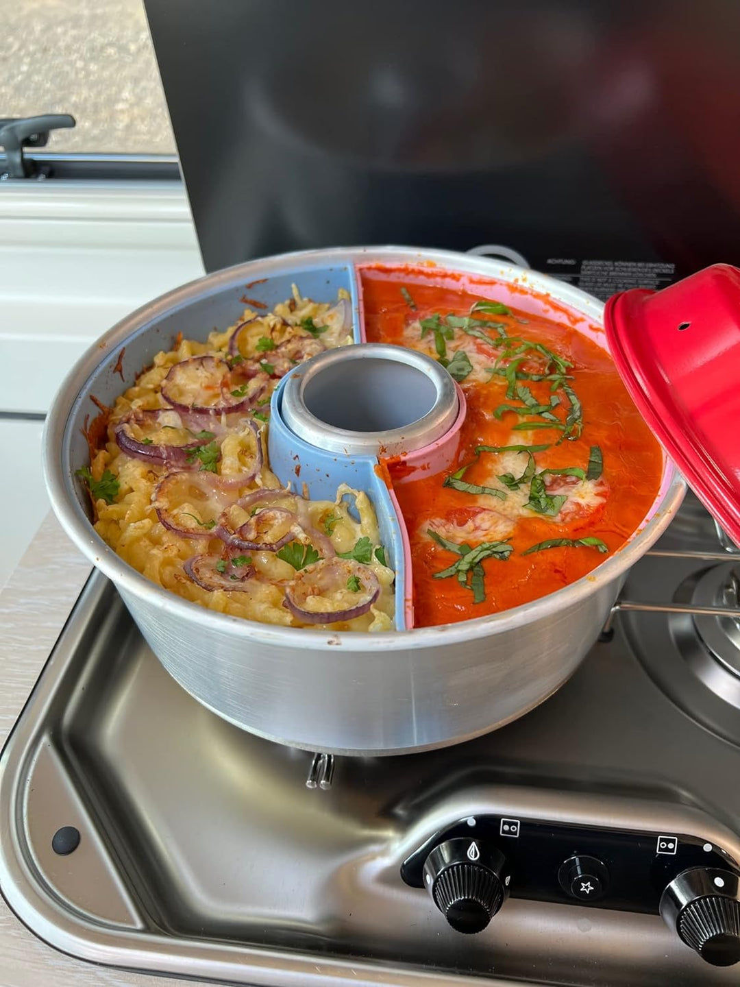 STYYL Silikonform 2-geteilt passend für die MAXI FORM des Omnia®-Backofen | Silikoneinsatz | Backfor