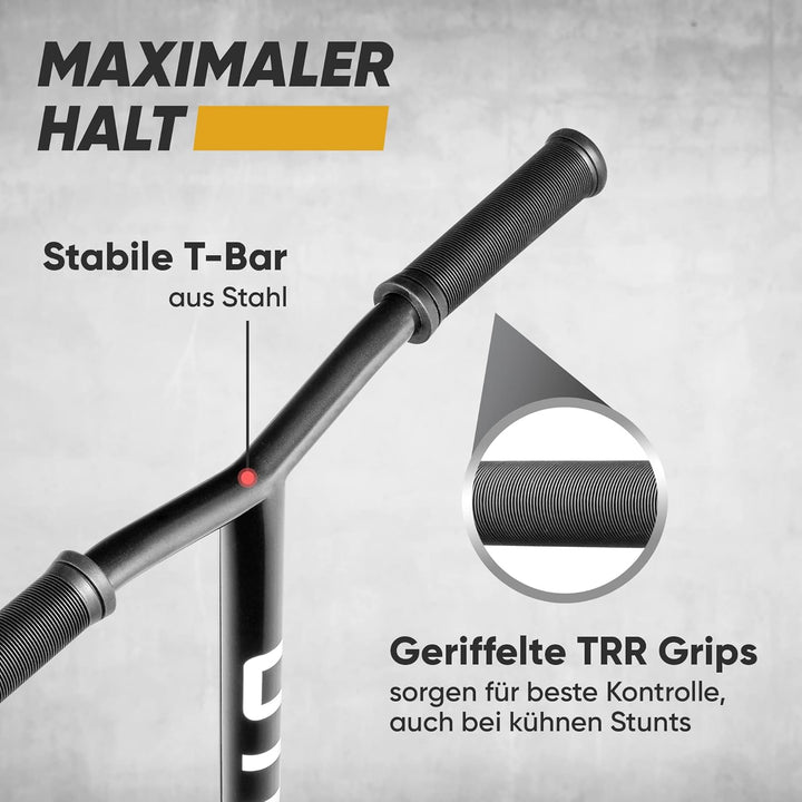 Apollo Stunt Scooter - Star Pro, eloxierter Profi Stuntroller, Kinder Scooter mit ABEC 9 Kugellagern