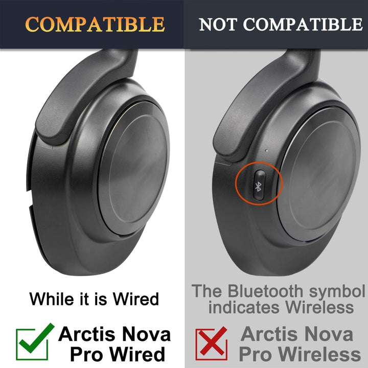 SOULWIT Kühlgel Ersatz Ohrpolster für Steelseries Arctis Nova Pro Wired, Nova 1/1X/1P/3/3P/3X/4/7/7X