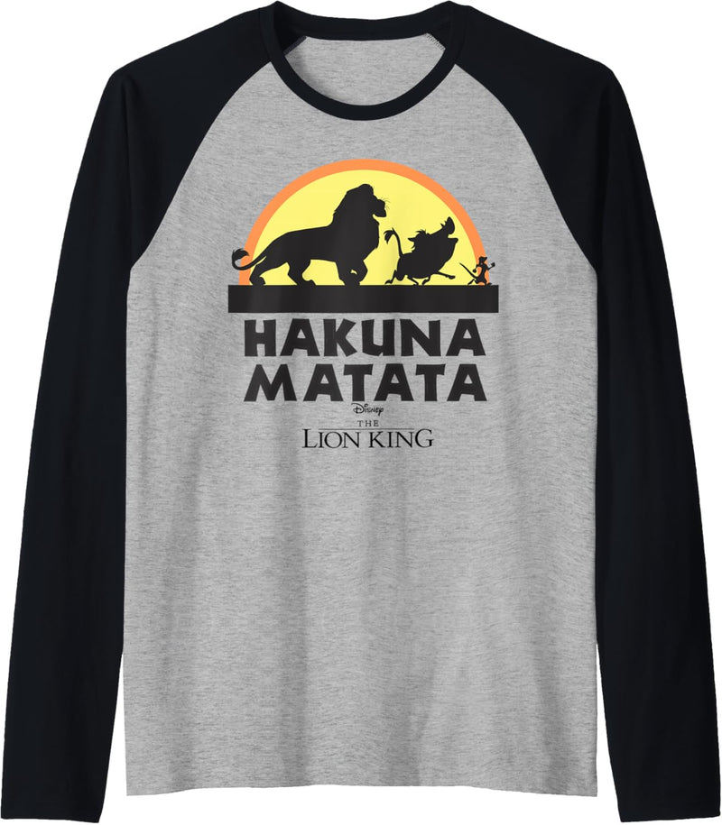 Disney The Lion King Classic Logo Silhouette Raglan