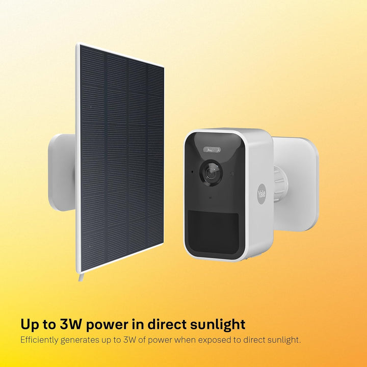 Yale - Solarladegerät - Verwendung im Freien - Bis zu 3 W Leistung bei direkter Sonneneinstrahlung -