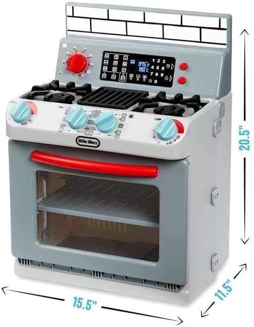 little tikes First Oven - Interaktiv & Realistisch - Mit Licht & Geräuschen - Schein-Spielgerät für