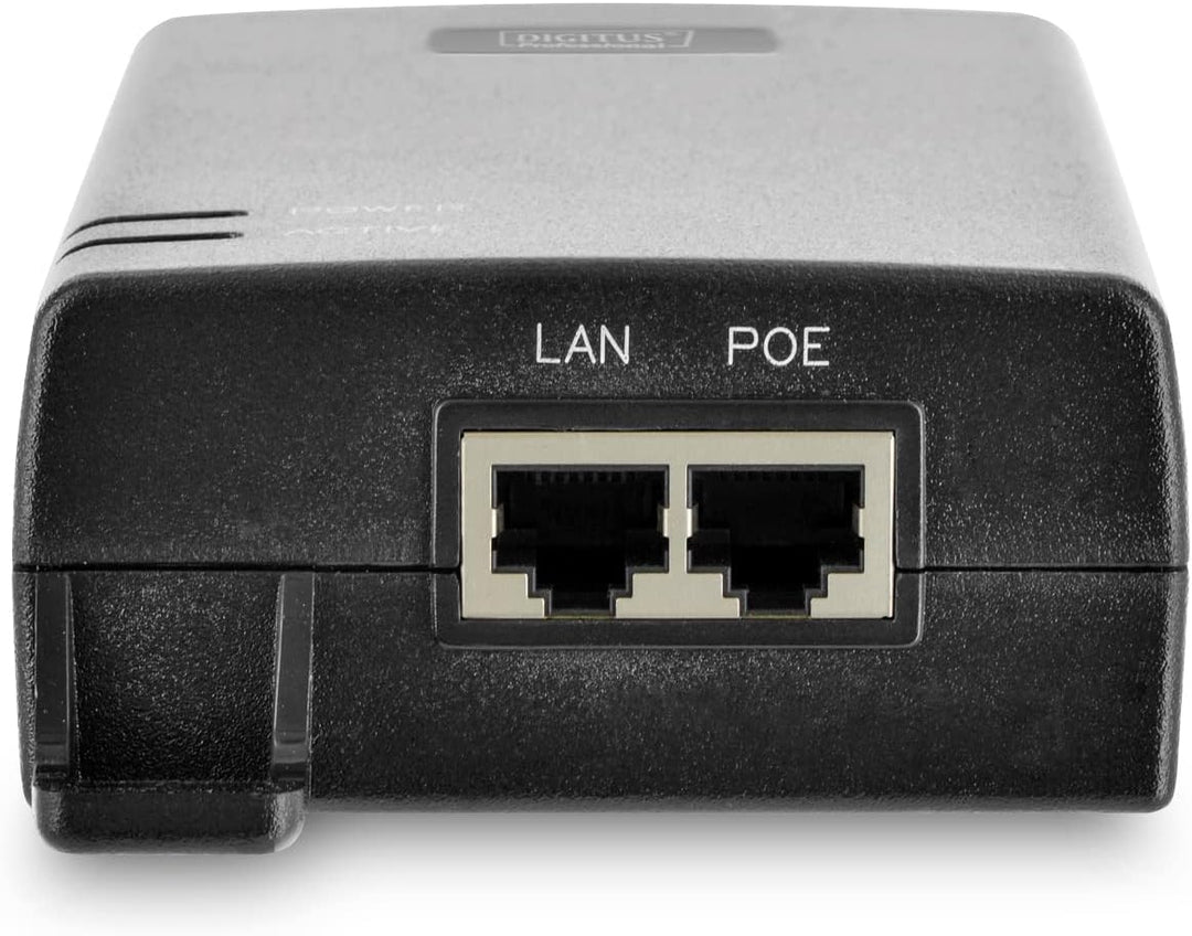 DIGITUS PoE+ Injektor - IEEE802.3at - Gigabit Ethernet - 60 Watt - max. 48 Volt - PoE Modus A & Modu